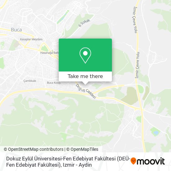 Dokuz Eylül Üniversitesi-Fen Edebiyat Fakültesi (DEÜ-Fen Edebiyat Fakültesi) map
