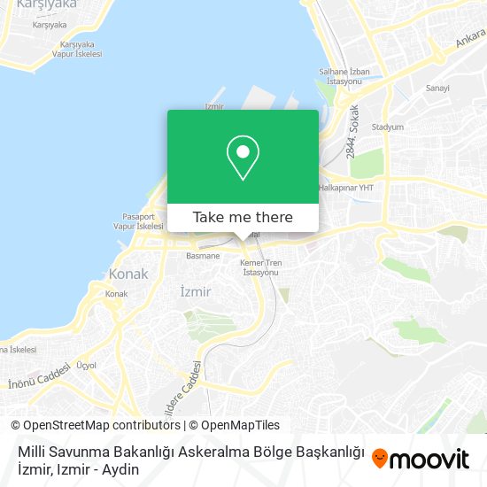 Milli Savunma Bakanlığı Askeralma Bölge Başkanlığı İzmir map