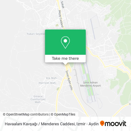 Havaalanı Kavşağı / Menderes Caddesi map