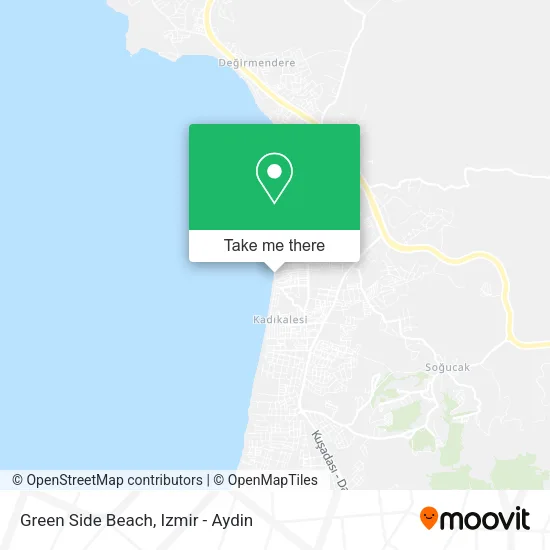 Green Side Beach map