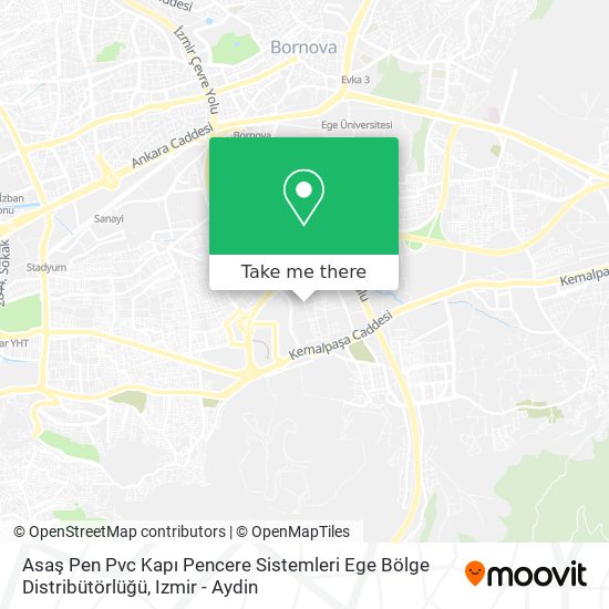Asaş Pen Pvc Kapı Pencere Sistemleri Ege Bölge Distribütörlüğü map