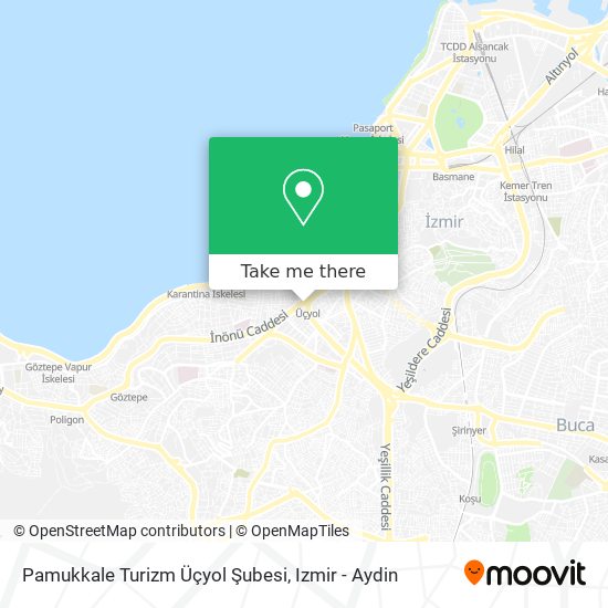 Pamukkale Turizm Üçyol Şubesi map