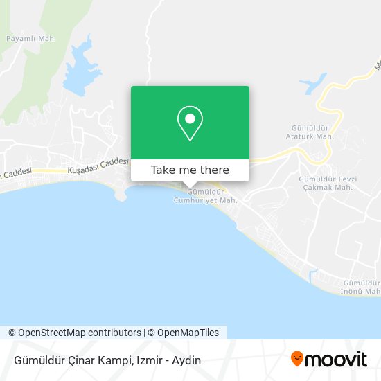 Gümüldür Çinar Kampi map