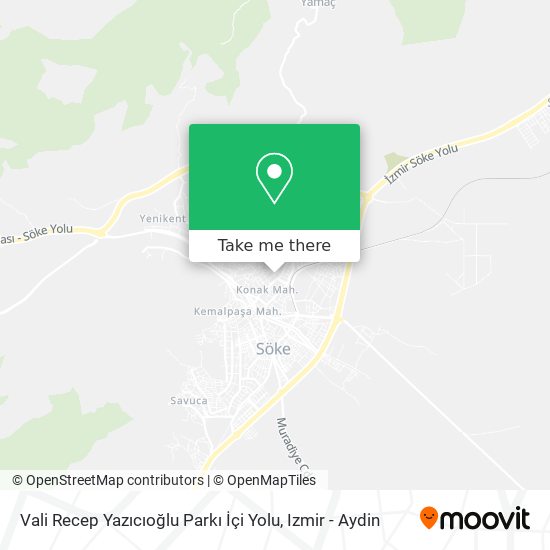 Vali Recep Yazıcıoğlu Parkı İçi Yolu map