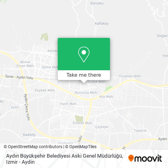 Aydın Büyükşehir Belediyesi Aski Genel Müdürlüğü map