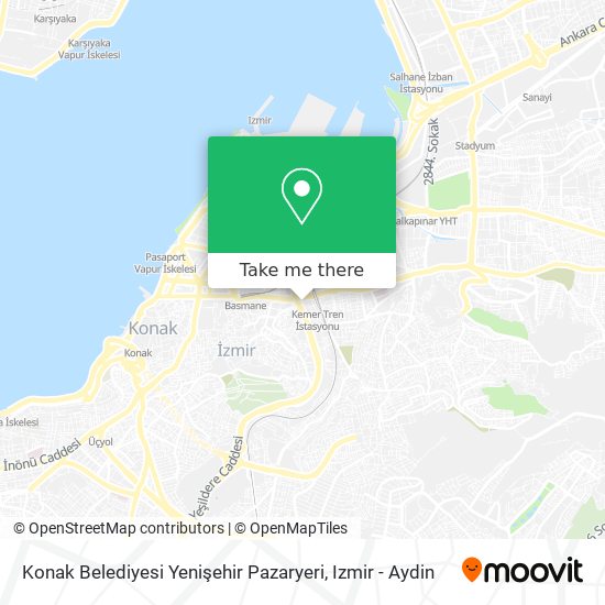 Konak Belediyesi Yenişehir Pazaryeri map