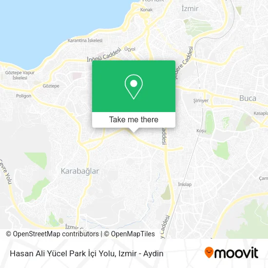 Hasan Ali Yücel Park İçi Yolu map