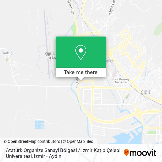Atatürk Organize Sanayi Bölgesi / İzmir Katip Çelebi Üniversitesi map