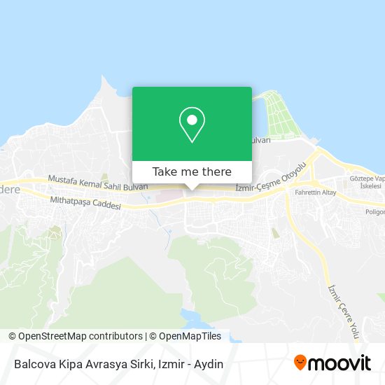 Balcova Kipa Avrasya Sirki map