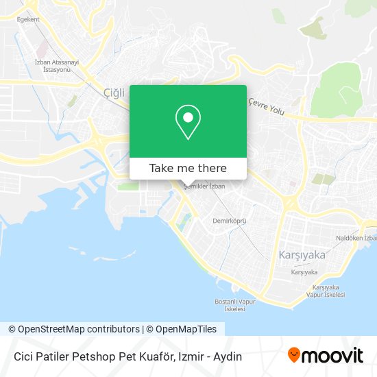 Cici Patiler Petshop Pet Kuaför map