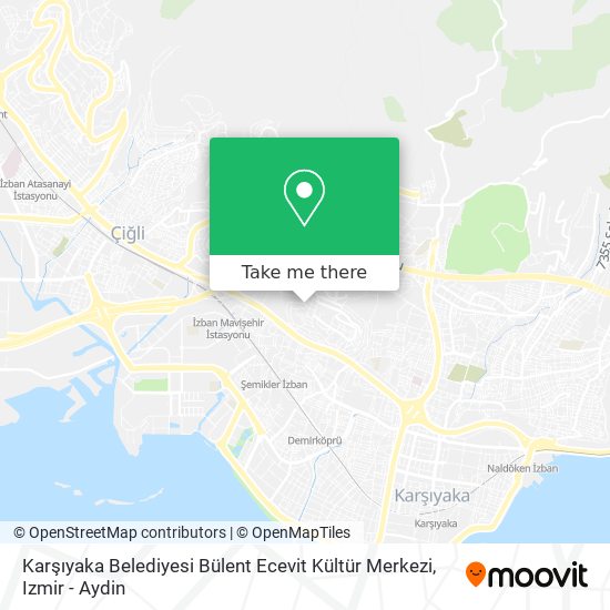 Karşıyaka Belediyesi Bülent Ecevit Kültür Merkezi map