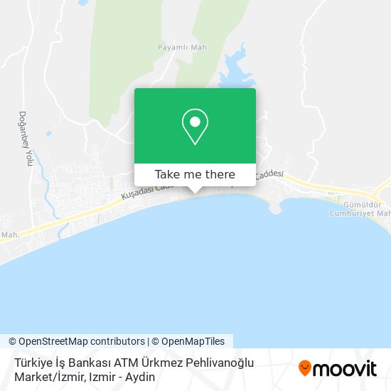 Türkiye İş Bankası ATM Ürkmez Pehlivanoğlu Market / İzmir map