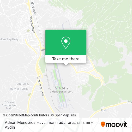 Adnan Menderes Havalimanı radar arazisi map