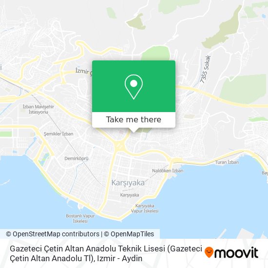 Gazeteci Çetin Altan Anadolu Teknik Lisesi (Gazeteci Çetin Altan Anadolu Tl) map