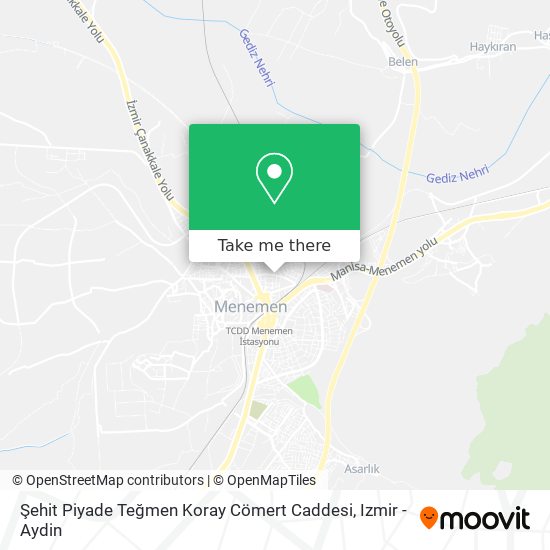 Şehit Piyade Teğmen Koray Cömert Caddesi map