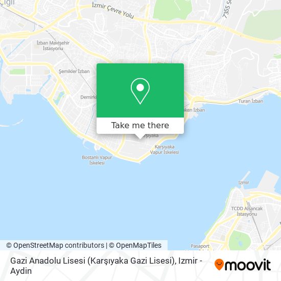 Gazi Anadolu Lisesi (Karşıyaka Gazi Lisesi) map