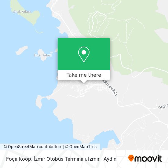 Foça Koop. İzmir Otobüs Terminali map