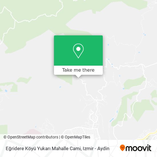 Eğridere Köyü Yukarı Mahalle Cami map
