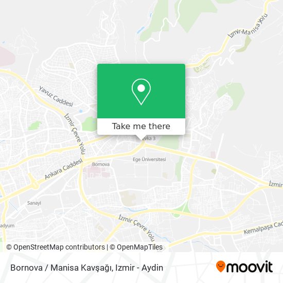 Bornova / Manisa Kavşağı map