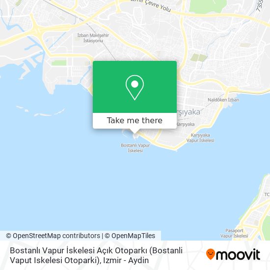 Bostanlı Vapur İskelesi Açık Otoparkı (Bostanli Vaput Iskelesi Otoparki) map