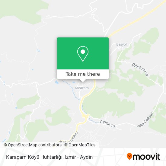 Karaçam Köyü Huhtarlığı map