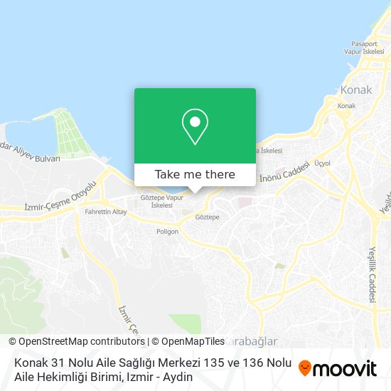 Konak 31 Nolu Aile Sağlığı Merkezi 135 ve 136 Nolu Aile Hekimliği Birimi map