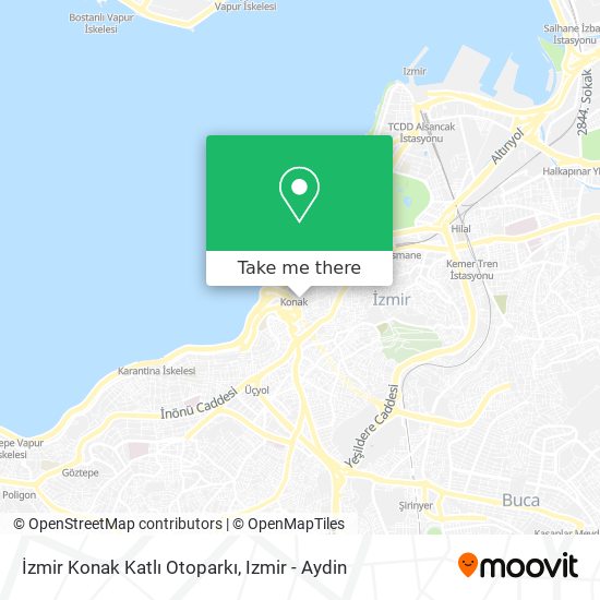 İzmir Konak Katlı Otoparkı map