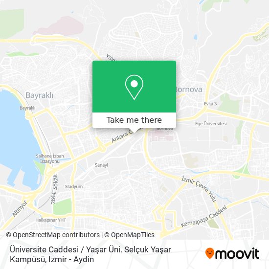Üniversite Caddesi / Yaşar Üni. Selçuk Yaşar Kampüsü map