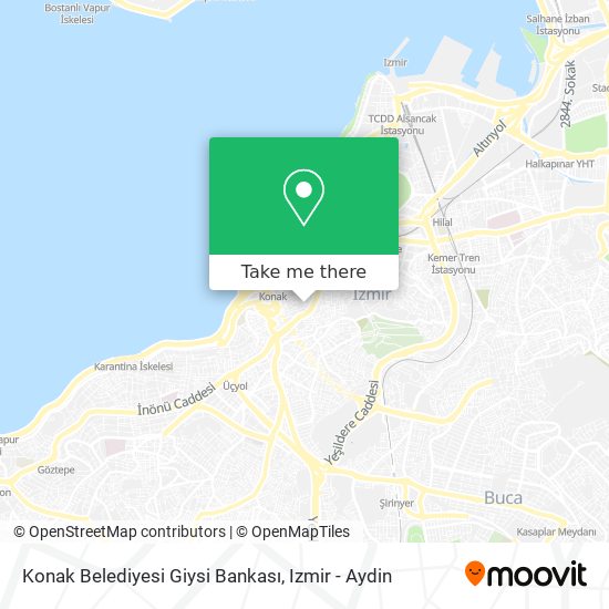 Konak Belediyesi Giysi Bankası map