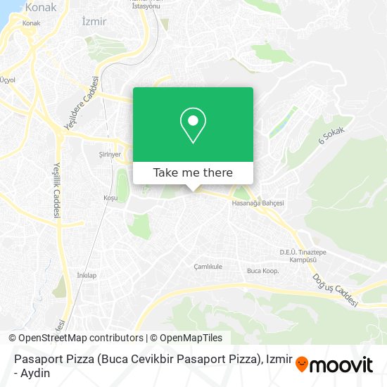 Pasaport Pizza (Buca Cevikbir Pasaport Pizza) map