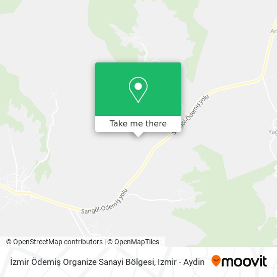 İzmir Ödemiş Organize Sanayi Bölgesi map