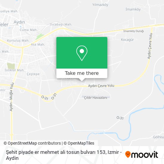 Şehit piyade er mehmet ali tosun bulvarı 153 map