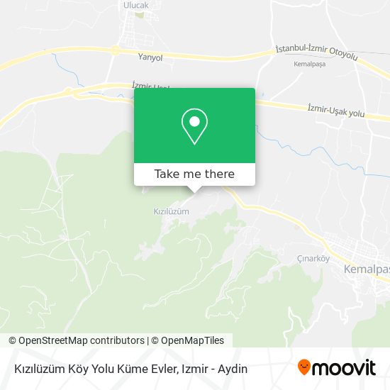 Kızılüzüm Köy Yolu Küme Evler map