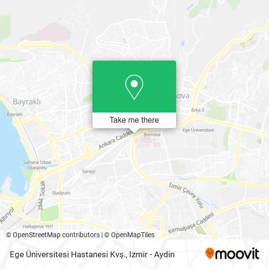 Ege Üniversitesi Hastanesi Kvş. map