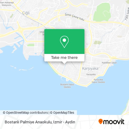 Bostanlı Palmiye Anaokulu map