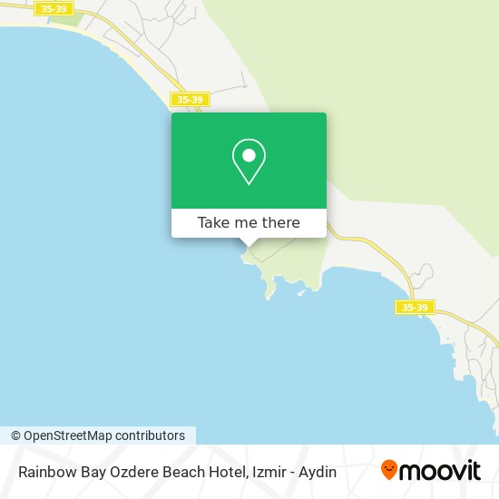Rainbow Bay Ozdere Beach Hotel map