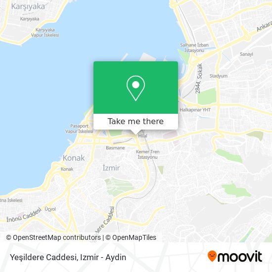 Yeşildere Caddesi map