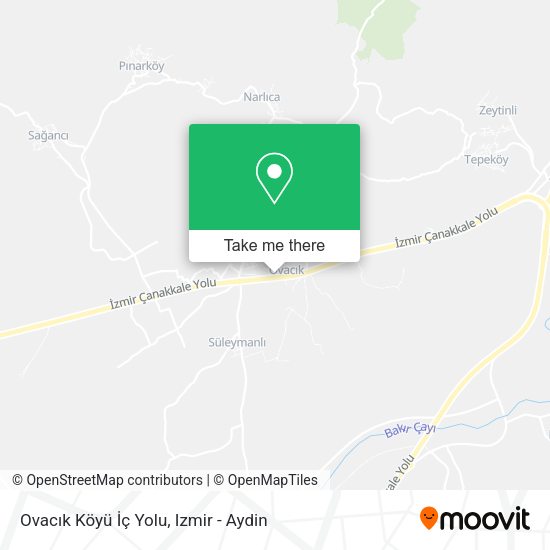 Ovacık Köyü İç Yolu map