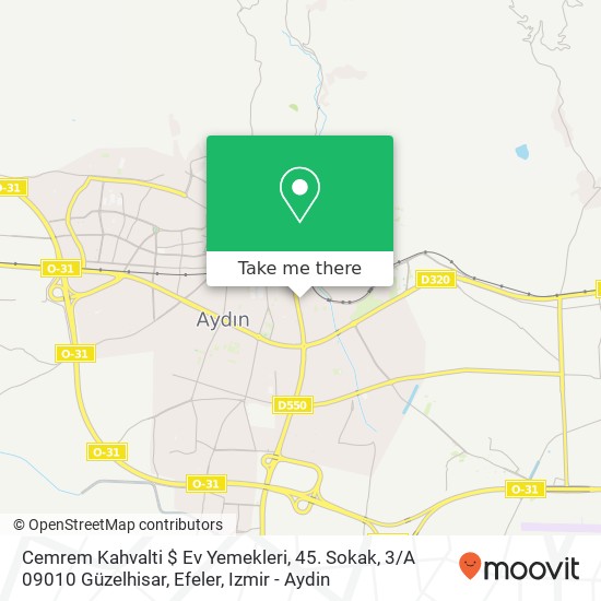 Cemrem Kahvalti $ Ev Yemekleri, 45. Sokak, 3 / A 09010 Güzelhisar, Efeler map