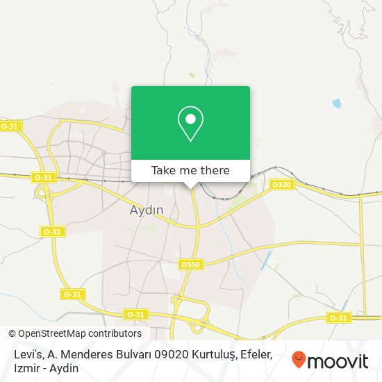 Levi's, A. Menderes Bulvarı 09020 Kurtuluş, Efeler map