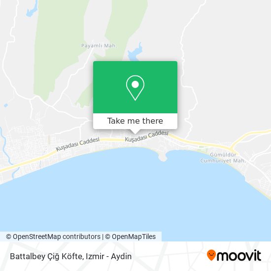 Battalbey Çiğ Köfte map