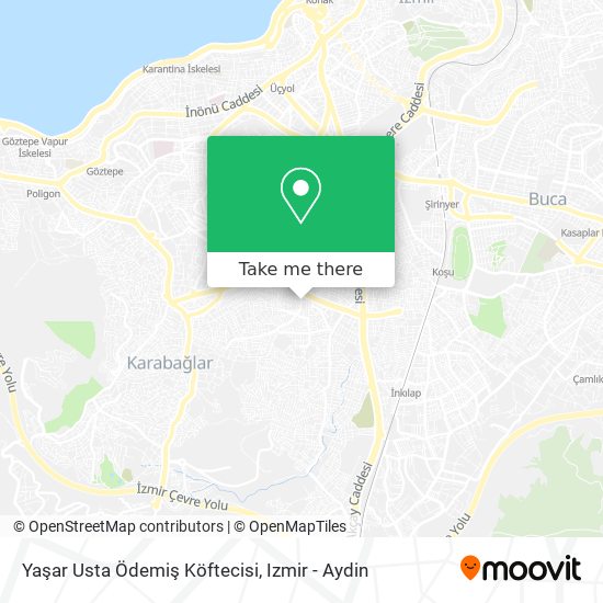Yaşar Usta Ödemiş Köftecisi map
