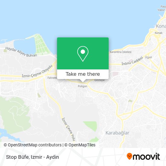 How To Get To Stop Bufe In Izmir By Bus Metro Train Light Rail Or Ferry