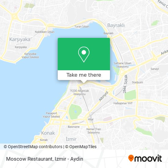 Moscow Restaurant map