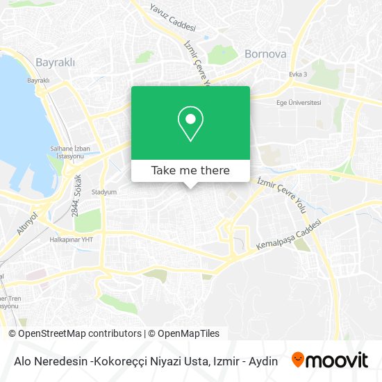 Alo Neredesin -Kokoreççi Niyazi Usta map