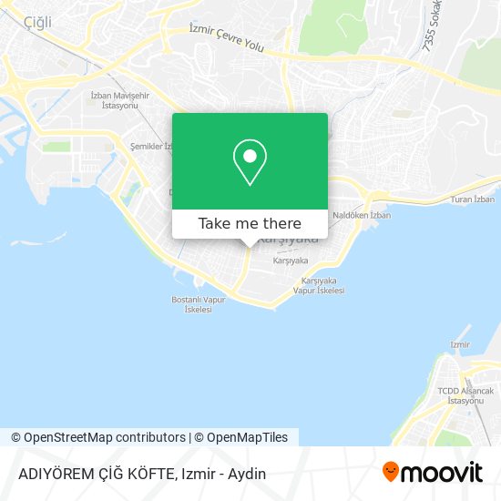 ADIYÖREM ÇİĞ KÖFTE map