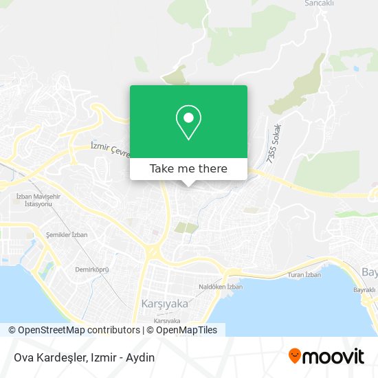 Ova Kardeşler map