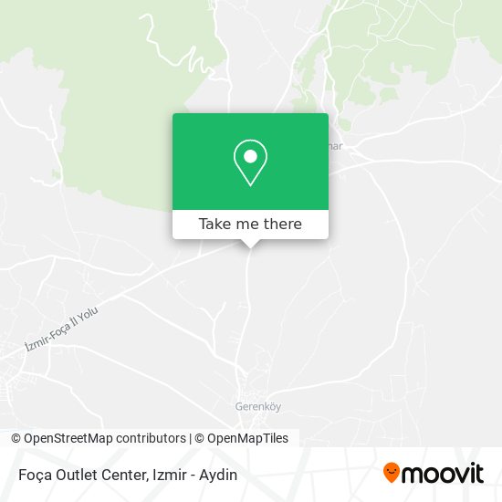 Foça Outlet Center map