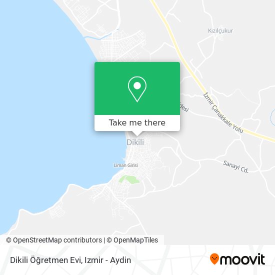 Dikili Öğretmen Evi map