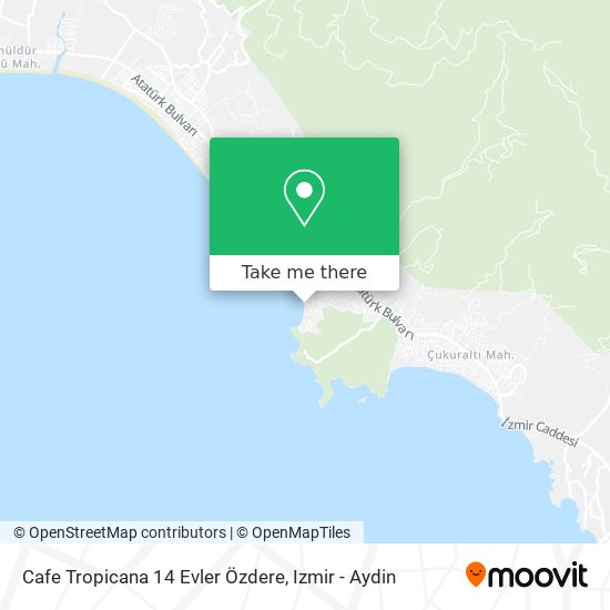 Cafe Tropicana 14 Evler Özdere map